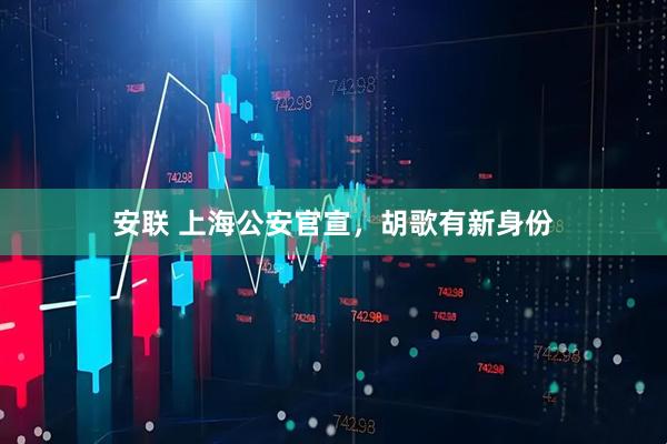 安联 上海公安官宣，胡歌有新身份
