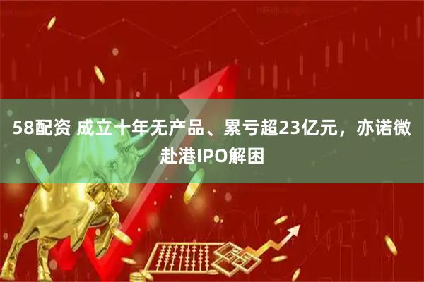 58配资 成立十年无产品、累亏超23亿元，亦诺微赴港IPO解困