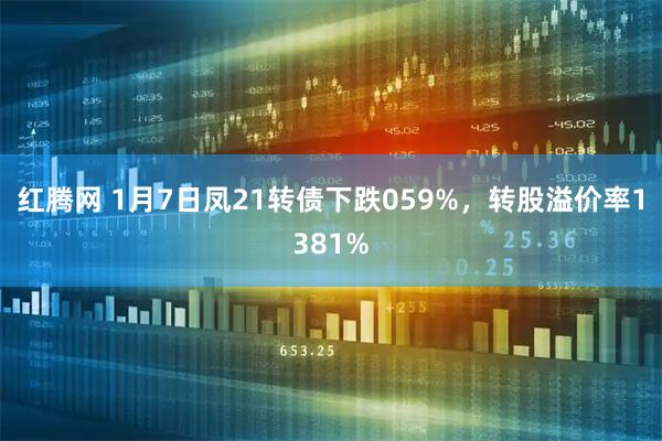 红腾网 1月7日凤21转债下跌059%，转股溢价率1381%